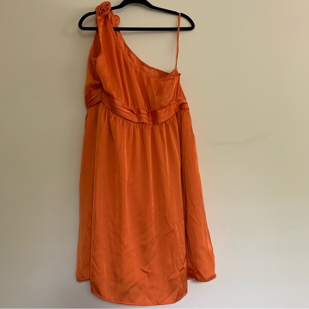 Target orange one shoulder formal dress size 22